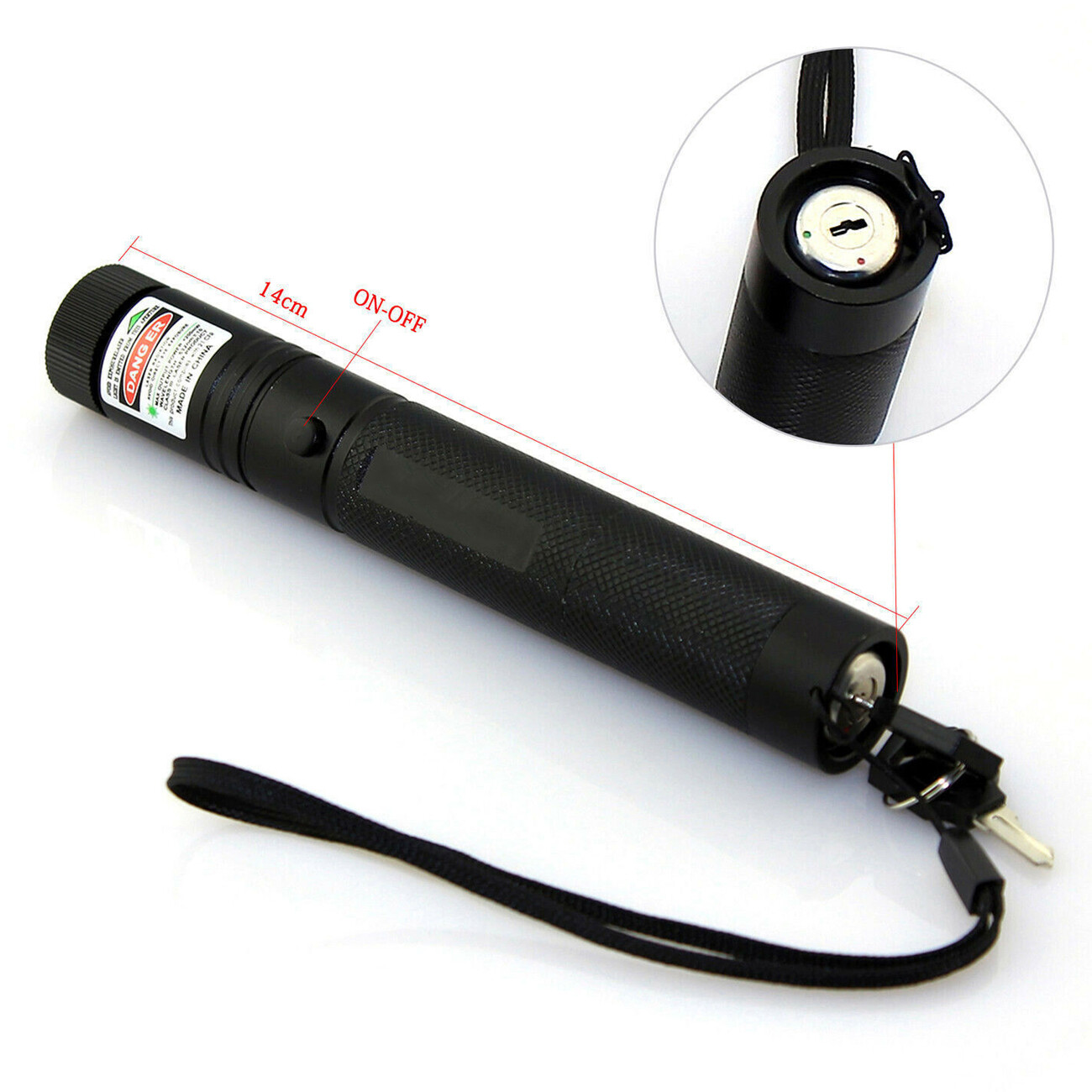 9900Miles 532nm Green Laser Pointer Pen Light Visible Beam Rechargeable Lazer