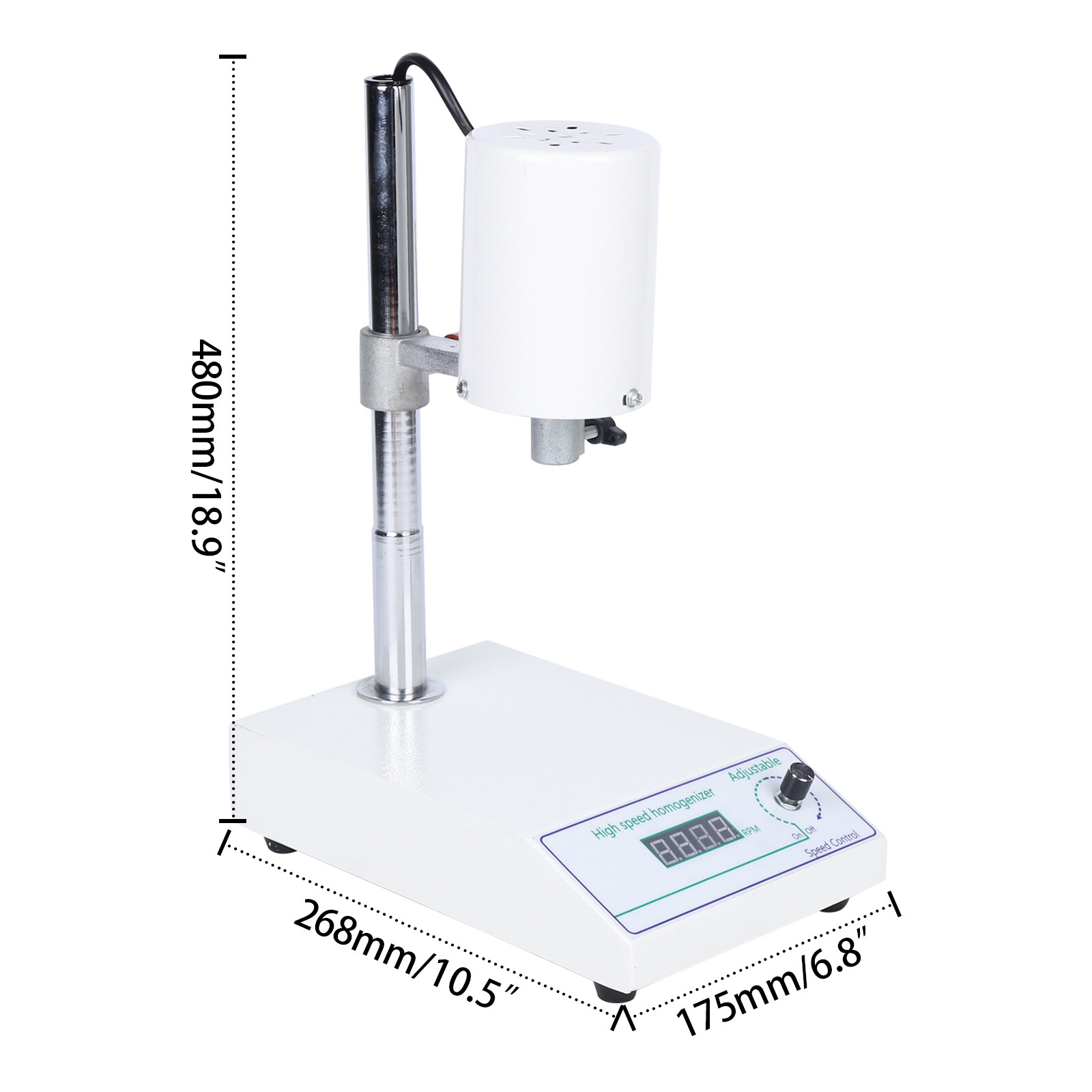 110v Adjustable High Speed Homogenizer Lab Disperser Emulsifier Mixers 22000rpm