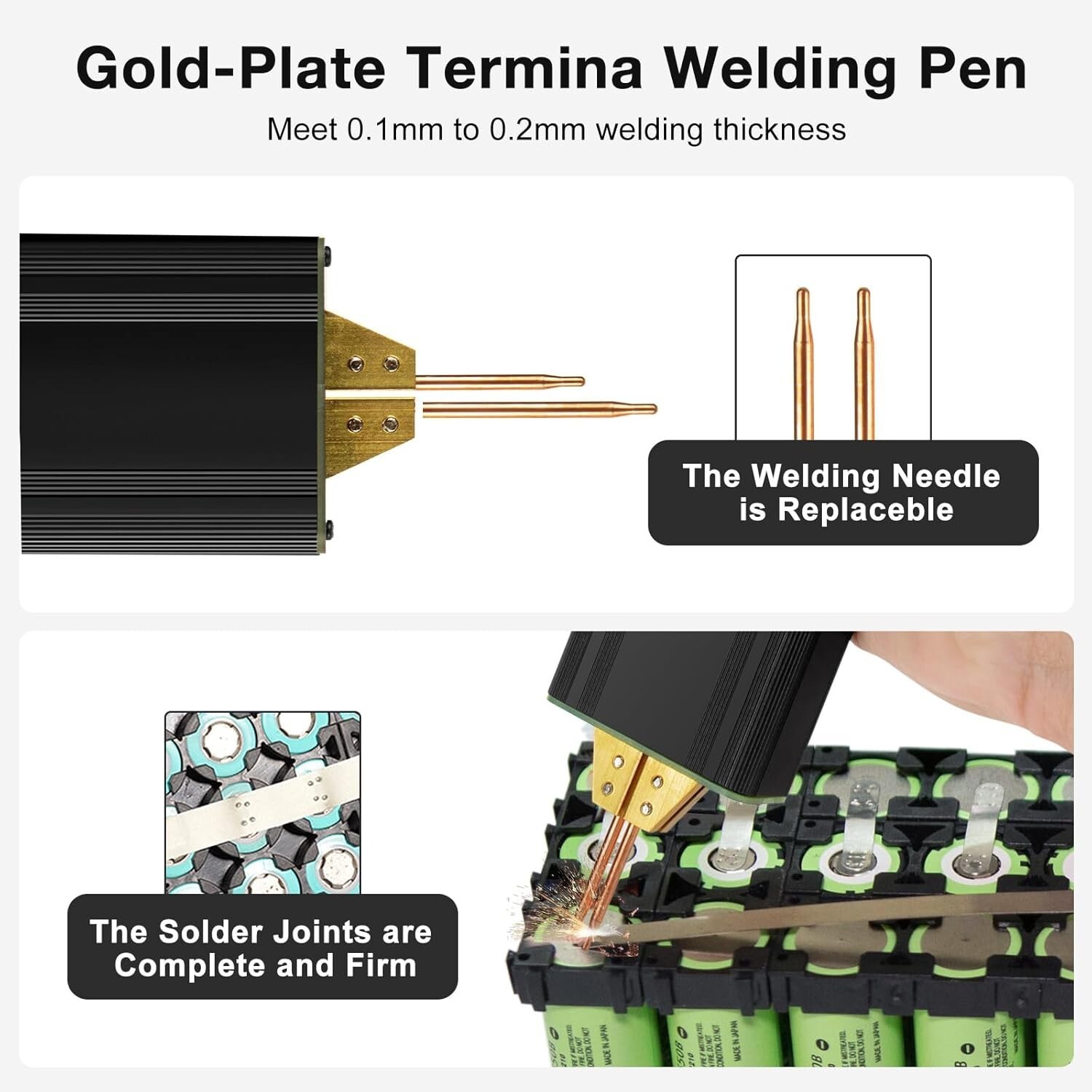NEW Battery Spot Welder 5000mAh Battery Portable Spot Welder for 18650, 26650