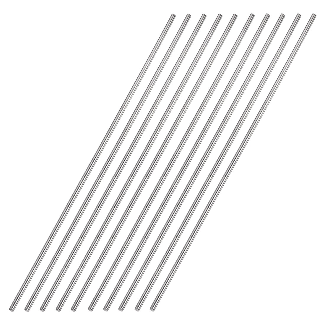 10pcs 2.5mm x 300mm 304 Stainless Steel Solid Round Rod for DIY Craft RC