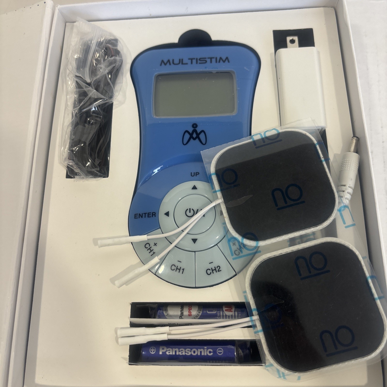 Artheon MultiStim TENS/EMS Unit 2-Channel Handheld w/ Leads Pads Manual