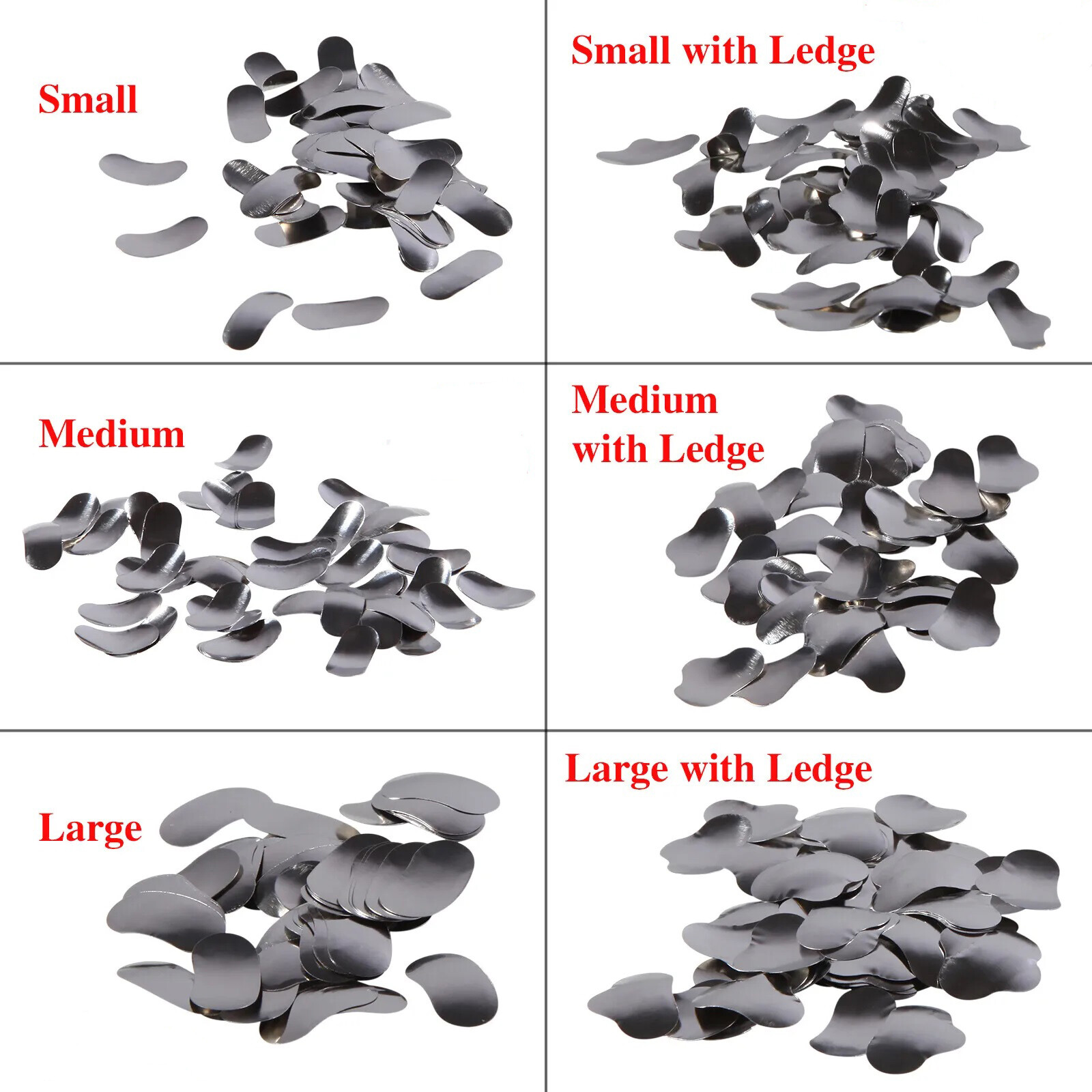 50Pcs Dental Matrices Bands Sectional Contoured Metal Matrix bands soft S/M/L