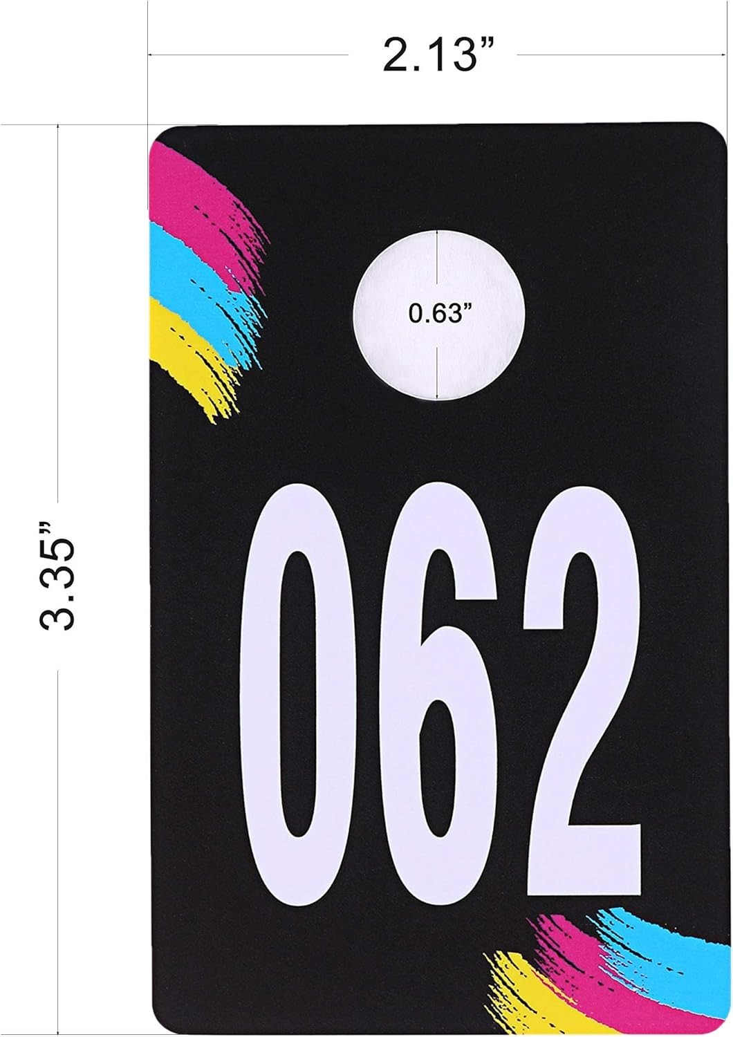 Live Plastic Number Tags, Normal and Reverse Mirror Image Coat Room Checks fo…