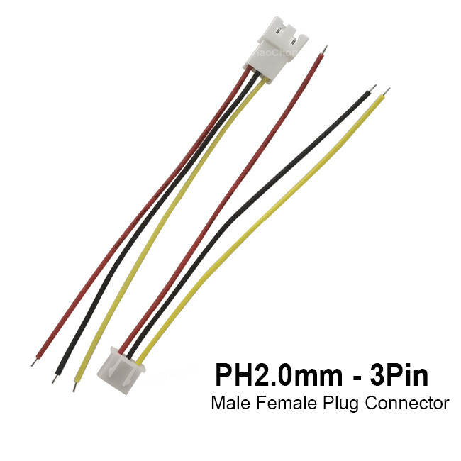 PH2.0mm 2pin 3pin 6pin 2.0mm connector wire Male Female Cable 10cm Length 26AWG