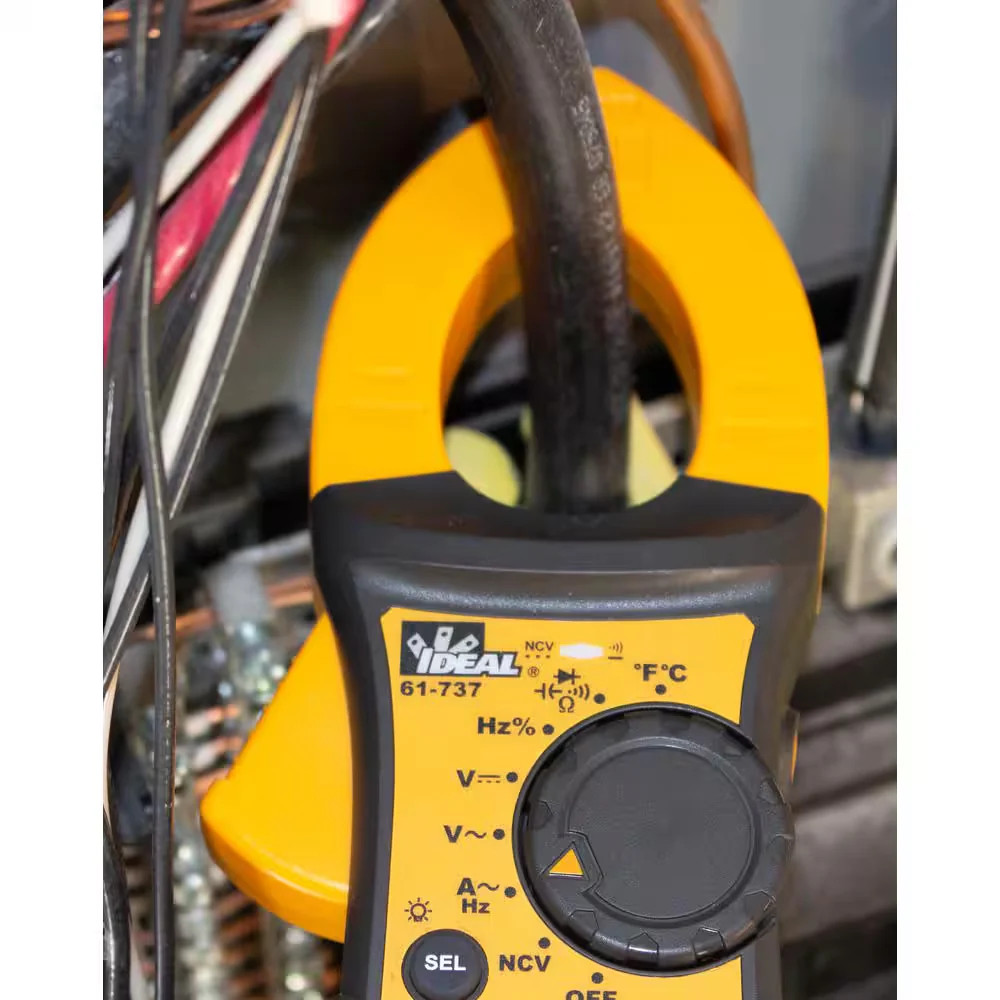 IDEAL 400Amp 600V AC/DC Digital TRMS Clamp Meter with NCV and Temp Audible Alert