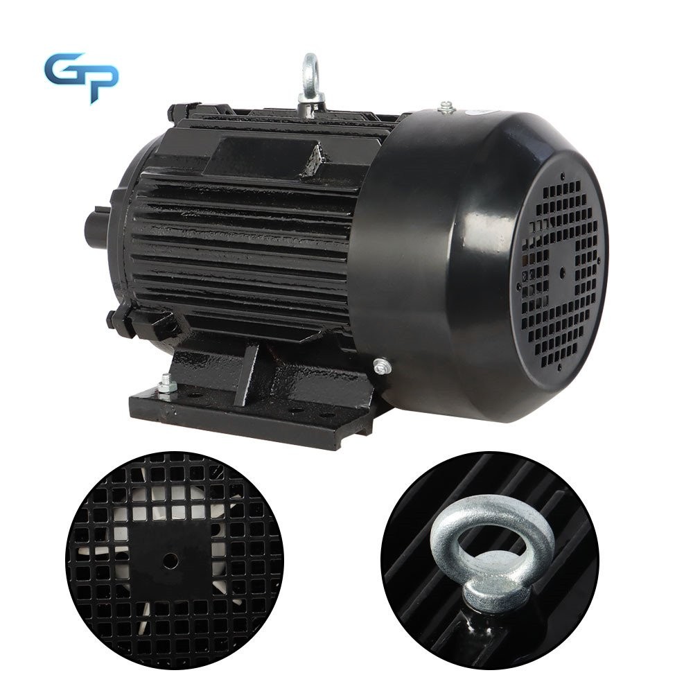 5 HP 3 Phase Electric Motor 1800 RPM 184T Frame TEFC 230/460 Volt Severe Duty AC