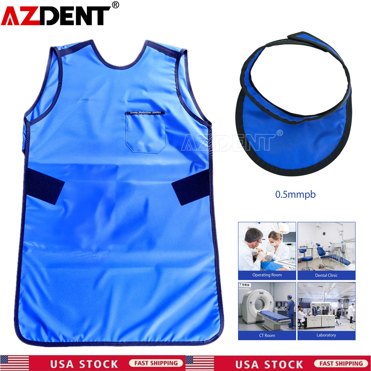 Medical Dental X-Ray Protective Lead Apron Radiation Shield X-ray Positioning