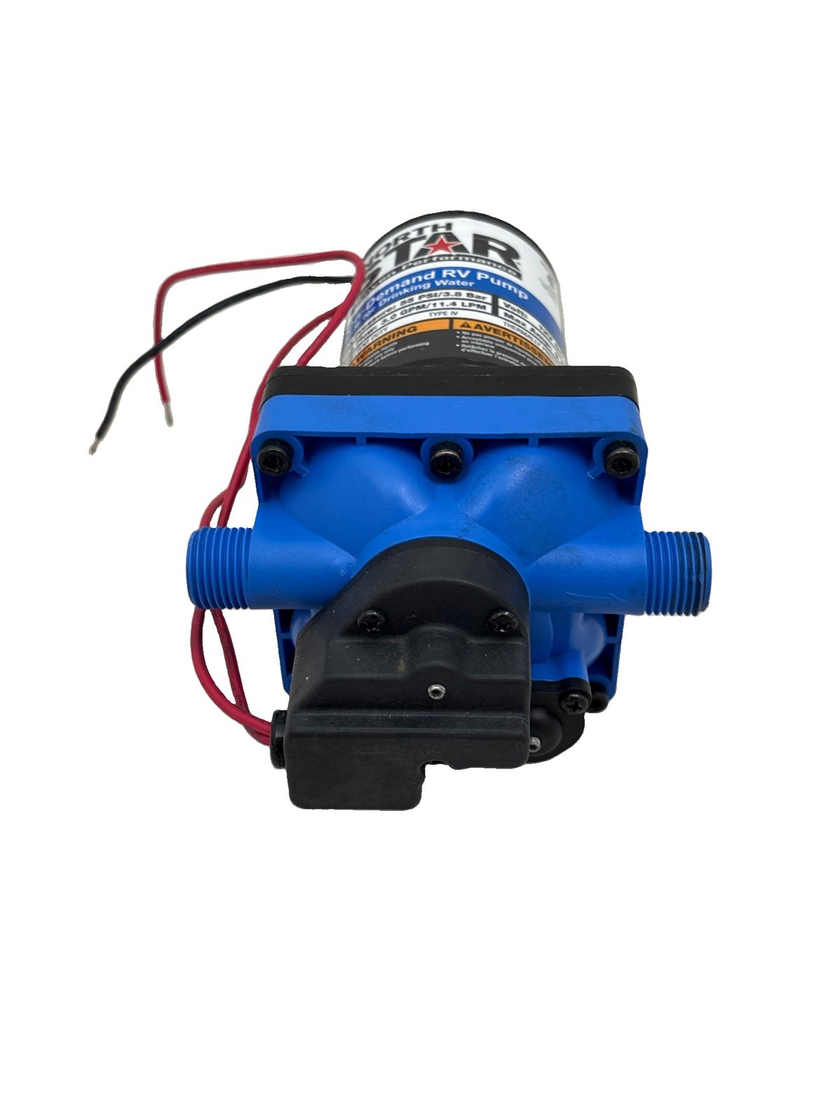 NorthStar 12 Volt On-Demand RV Potable Water Pump – 3.0 GPM – 1/2in. NPS-M Ports