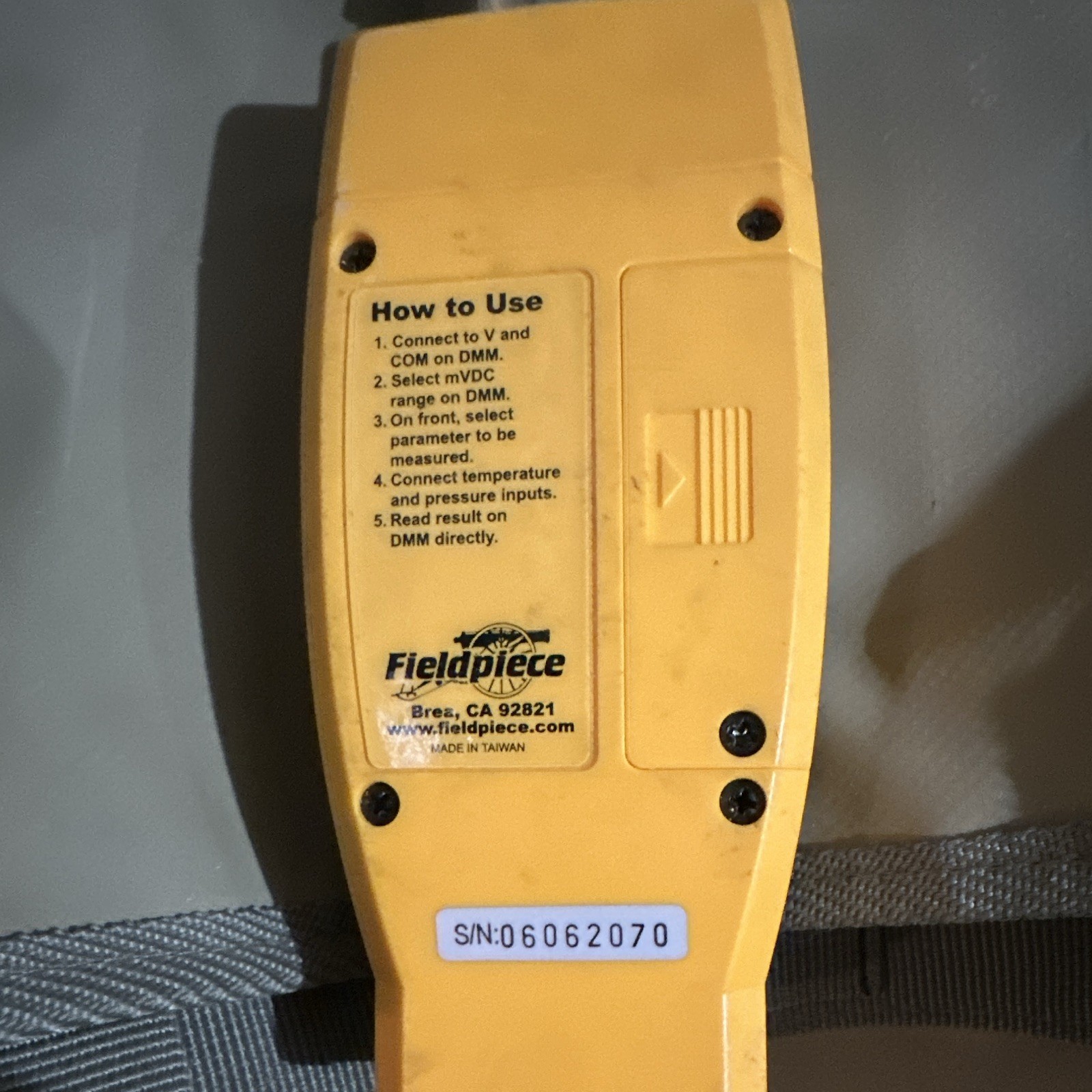 Fieldpiece ASX14 Digital Superheat/Subcool Gauge R22/R410A Micron Yellow