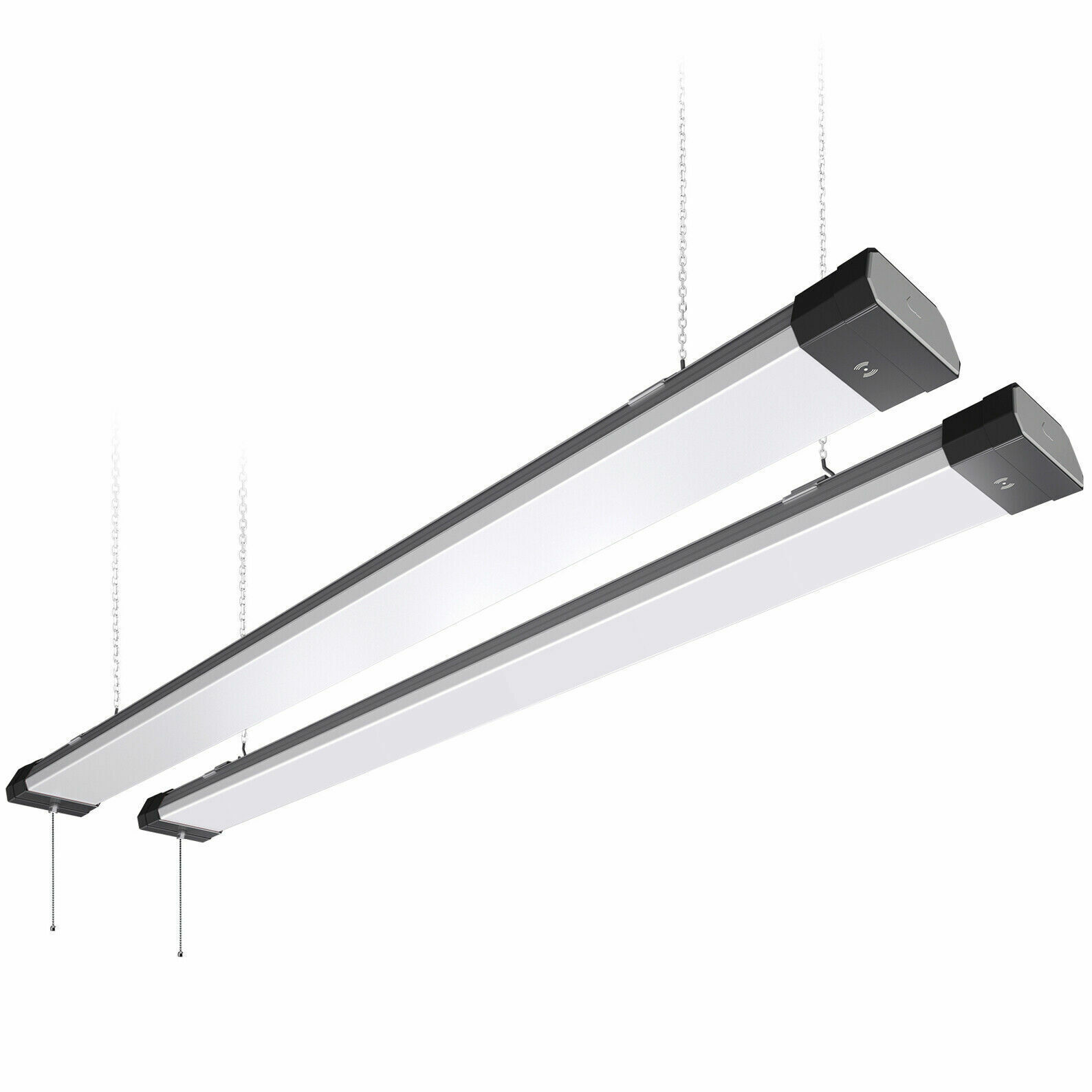 2 Pack LED 100W Shop Light Fixture For Garage Warehouse Workshop Basement Light