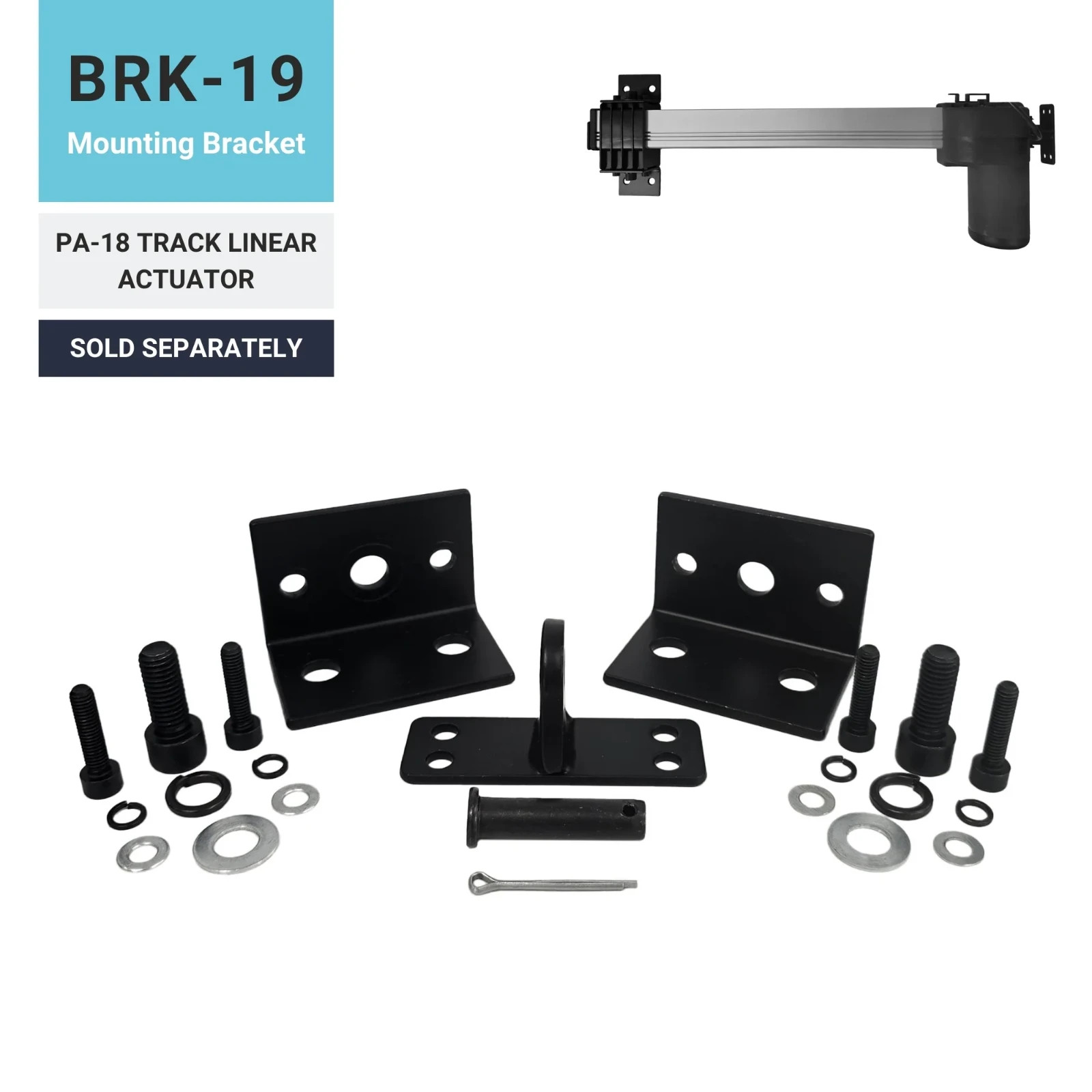 Mounting Bracket Kit for Track Linear Actuators – Progressive Automations