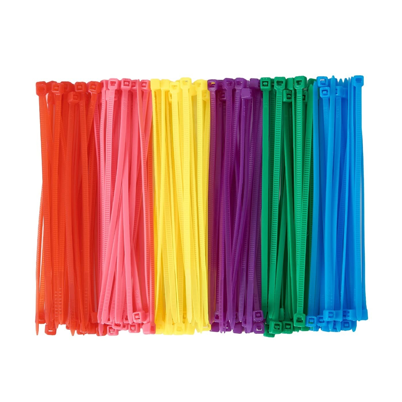 QDiShi 600pcs Small Colored Zip Ties 4 Inch Multi-Color Zip Wire Tie for Deco…