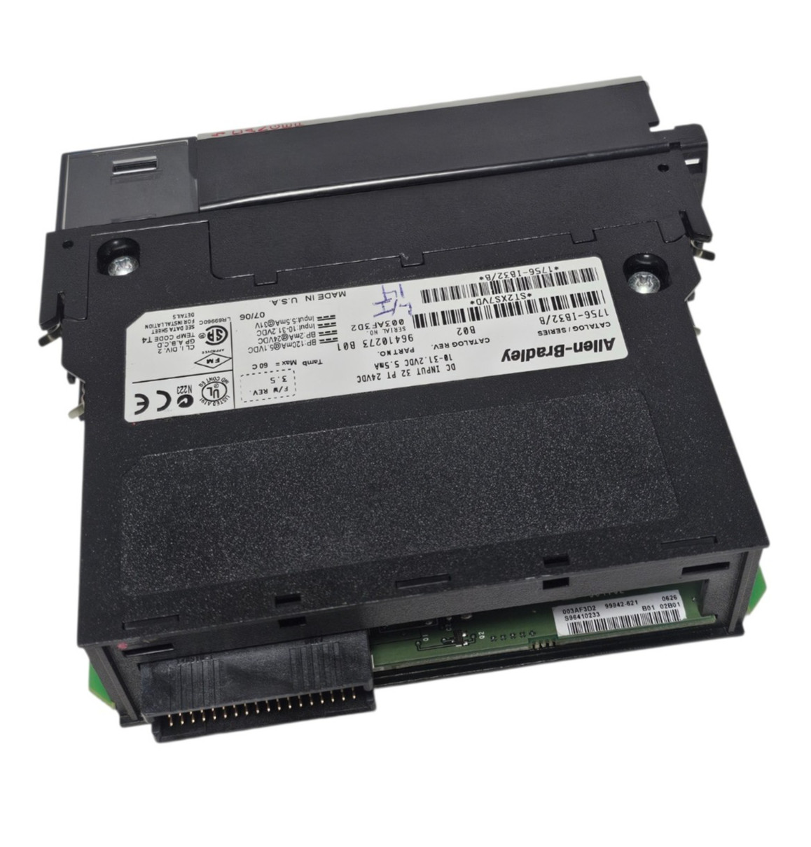 ALLEN BRADLEY 1756-IB32 /B INPUT MODULE 32 POINT DIGITAL 1756IB32 CAT REV. B02