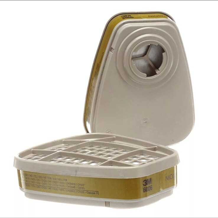 3M 6006 Multi Gas/Vapor Replacement Cartridge, 2 Cartridges – FREE SHIPPING 2029