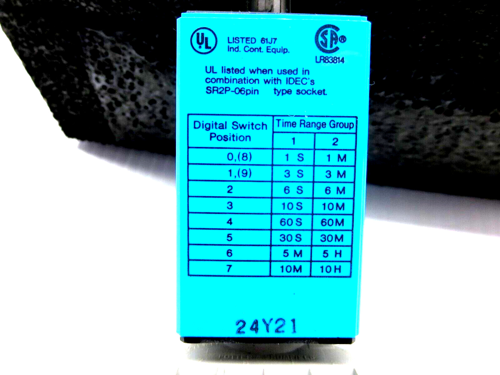 Idec RTE-P11 & P-B 27E122 Relay Time Delay W/Base 8 Pin 24VAC/DC See Pics Used