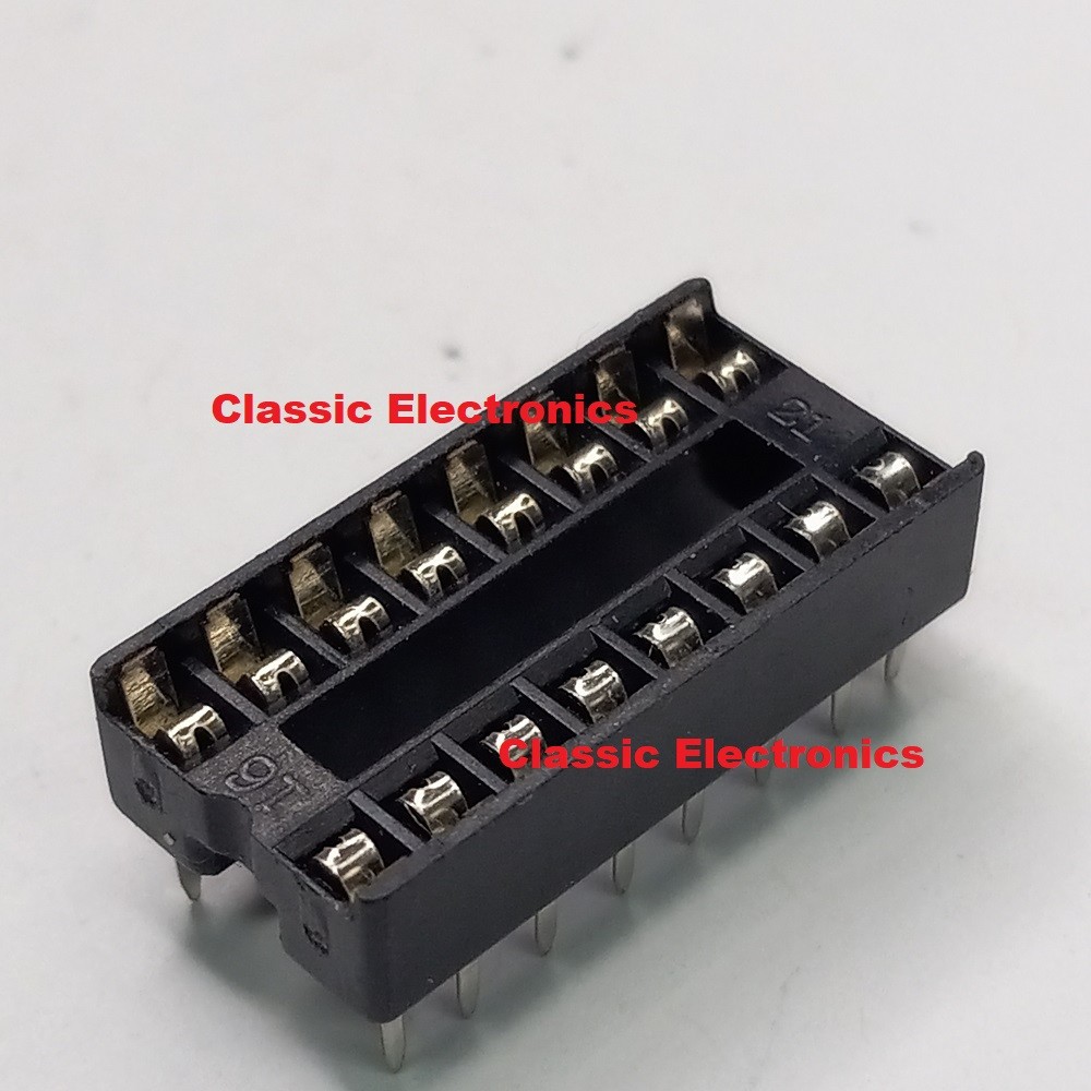 Lot of 16-Pin Low Profile IC Socket PCB Mount DIP