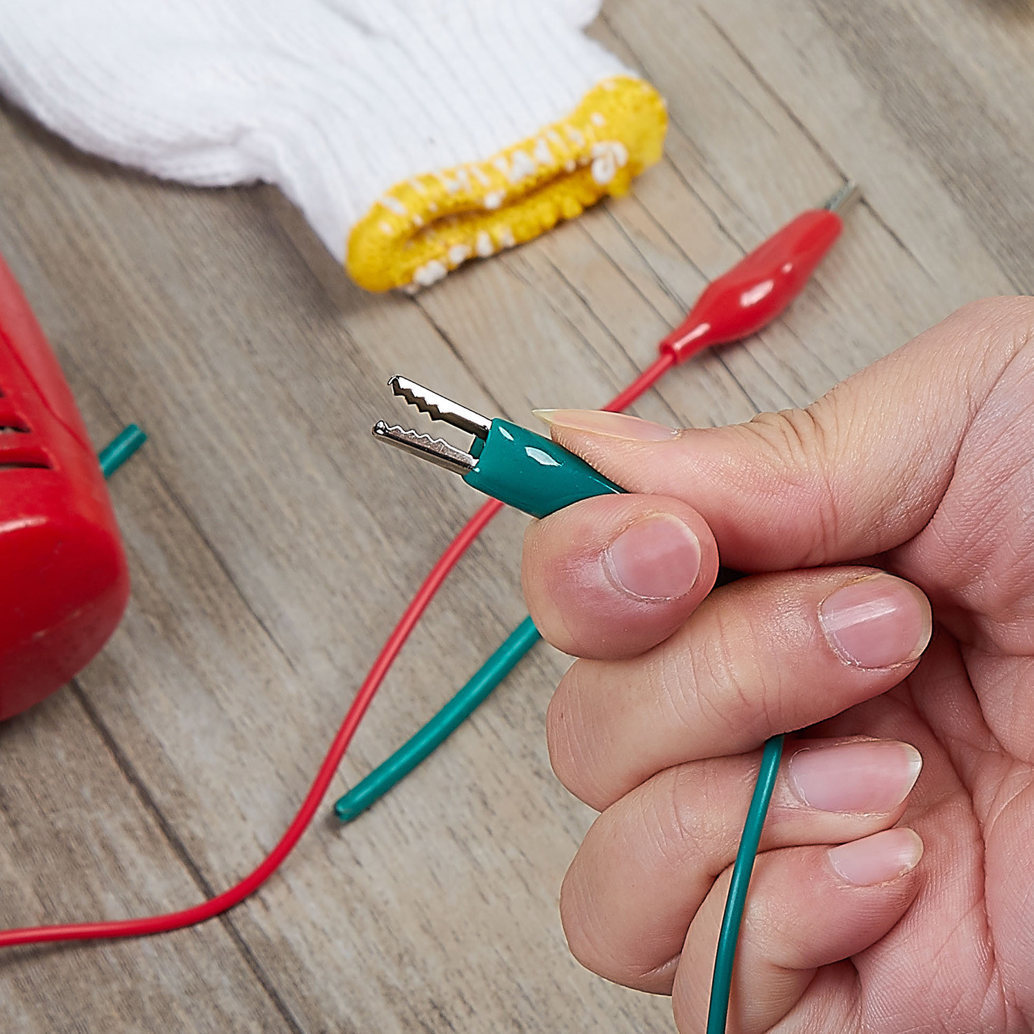 WGGE WG-026 20 Pieces and 5 Colors Test Lead Set & Alligator Clips,20.5 inches