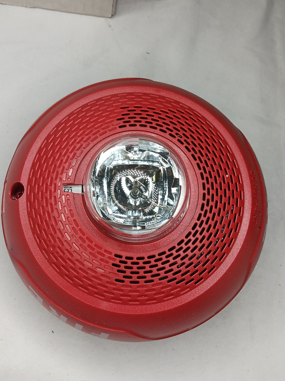 System Sensor spsCRL Indoor Red Fire Alarm System Ceiling Mounted Speaker Strobe