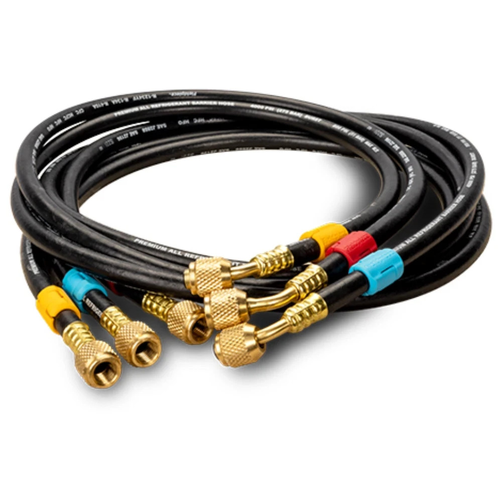 2 X Fieldpiece HR3B–1/4″Ball Valves Hose Set–3 Pack with Color Tags Free Ship US