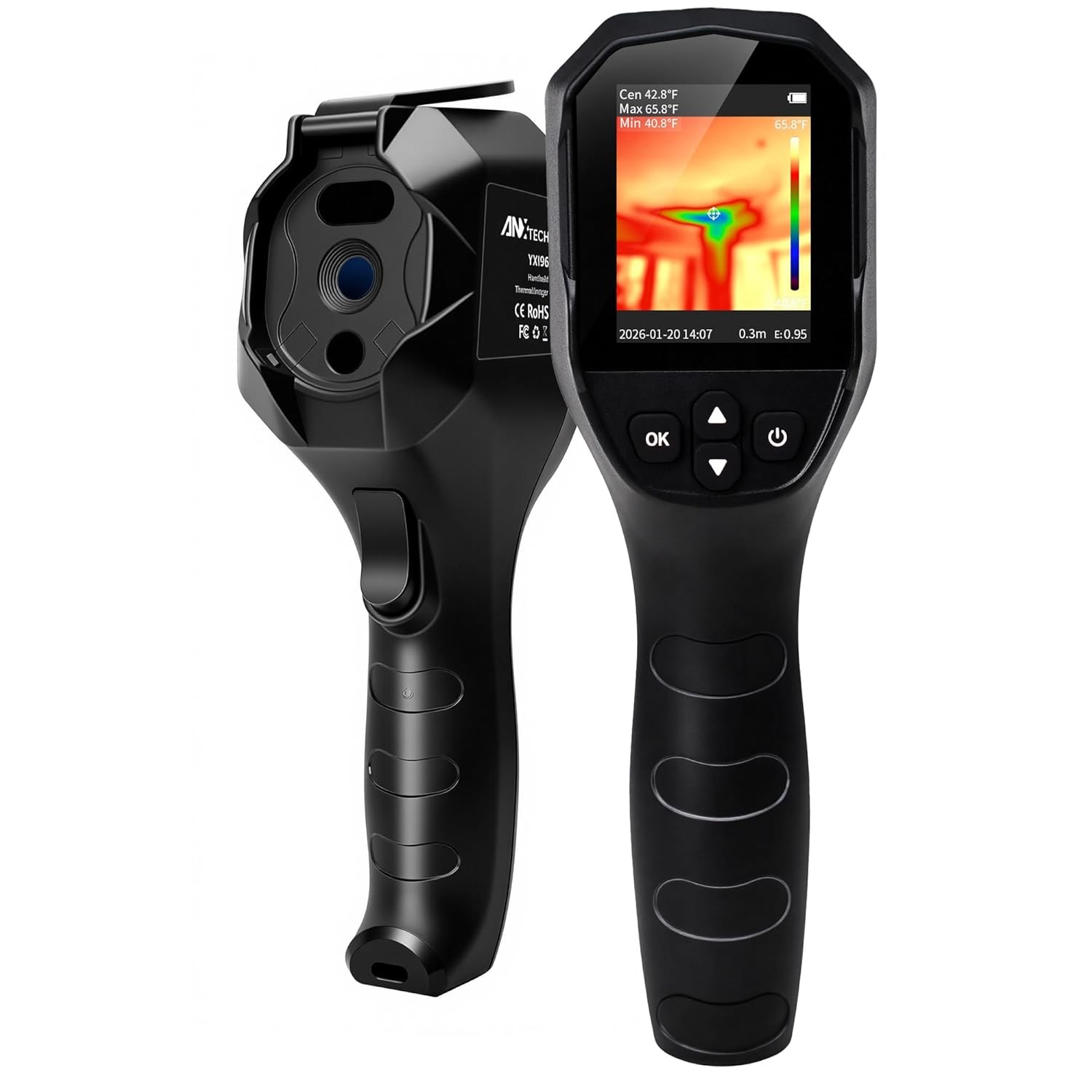 ANXTECH Thermal Camera Thermal Imaging Camera Handheld Infrared Imager 240*240