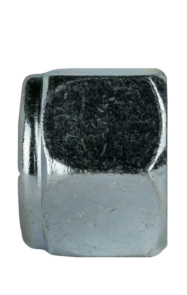 #10-24 Nylon Insert Hex Lock Nuts Zinc Plated Grade 2 Steel Nyloc. 500pk. 5F