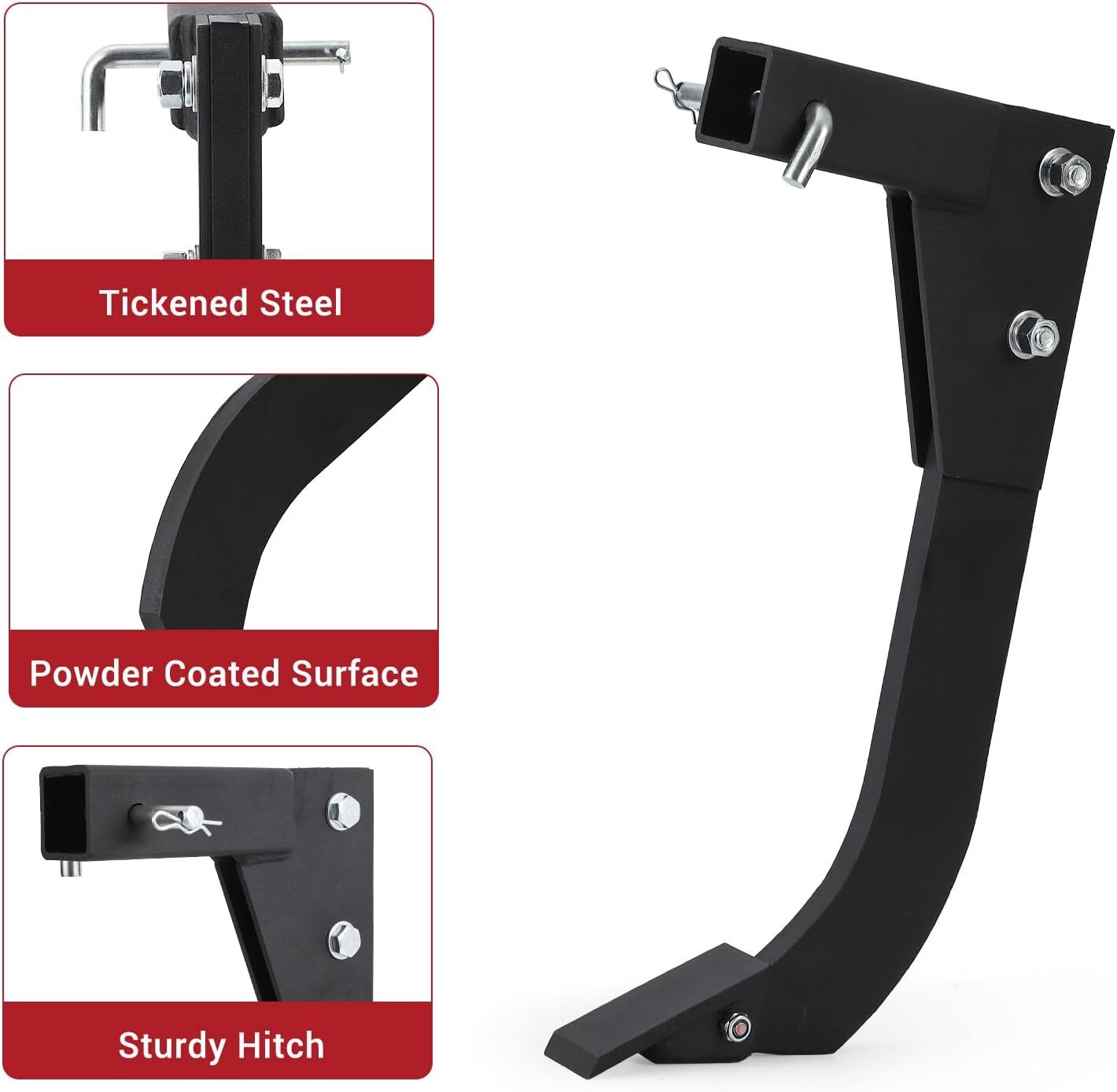 18” Scarifier Shank Hitch Mounted Trencher w/ 2 Replace Teeth Fit 2″ Receiver