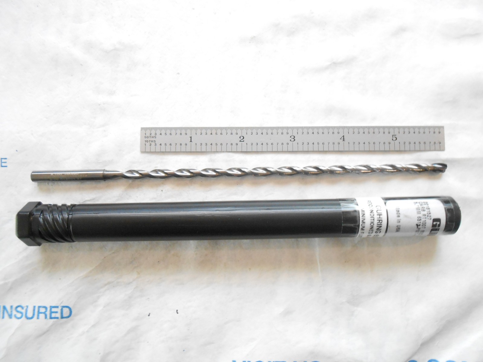 GUHRING USA 5.10MM (#7) CUT DIA. X 155MM FL X 195MM OAL SOLID CARBIDE HP DRILL