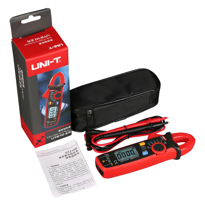 UNI-T UT210E Handheld Digital Clamp Meter True RMS AC/DC Voltage Current NCV