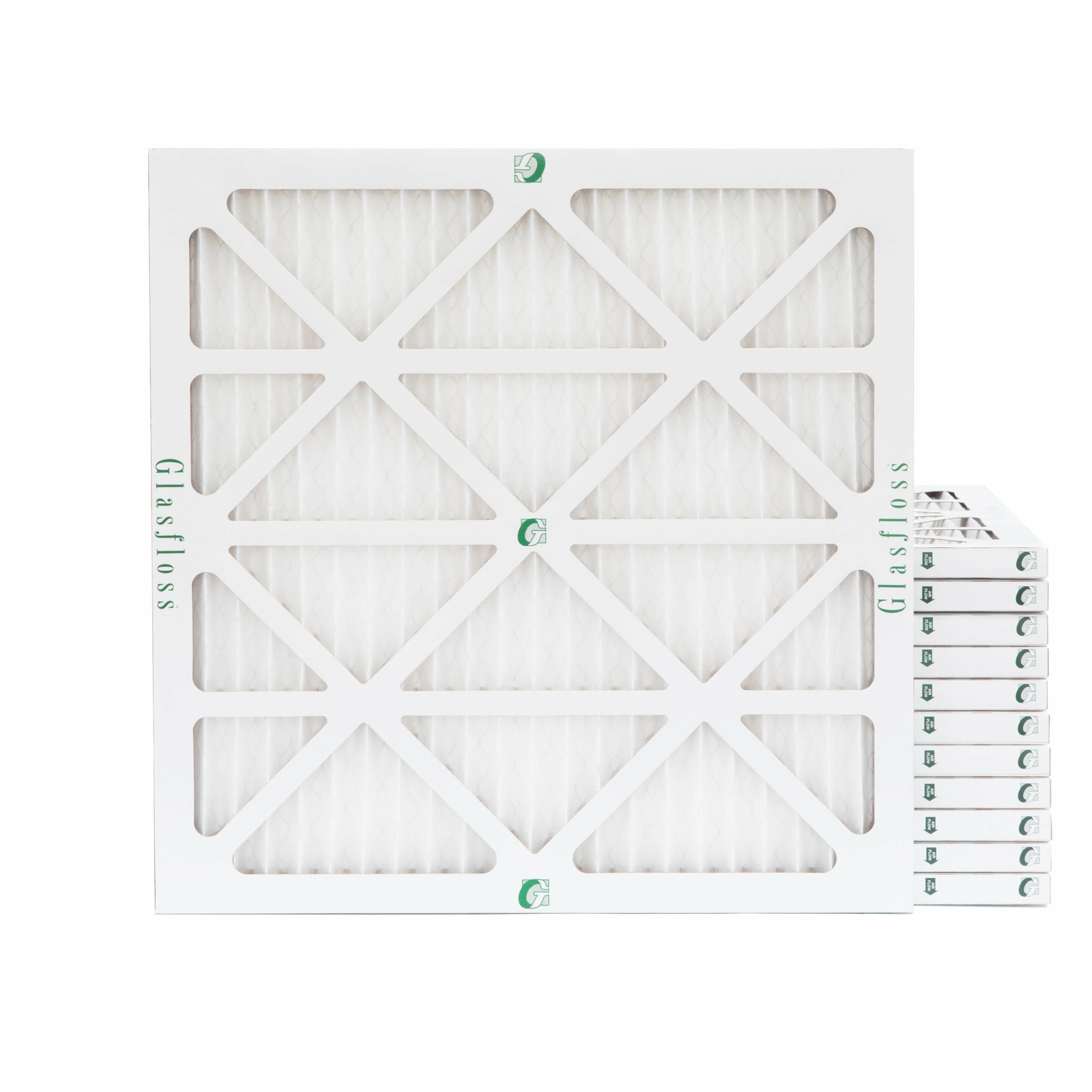 18x20x1 MERV 10 Pleated Air Filters. 12 PACK. Actual Size: 17-1/2 x 19-1/2 x 7/8