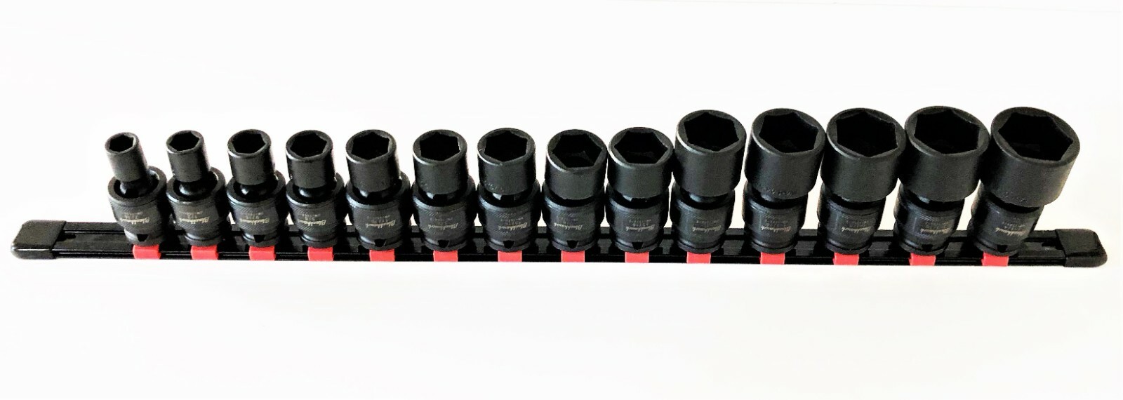 14pc Proto Blackhawk 1/2″ Impact Universal Swivel Flex Socket Set SAE UW-1514S