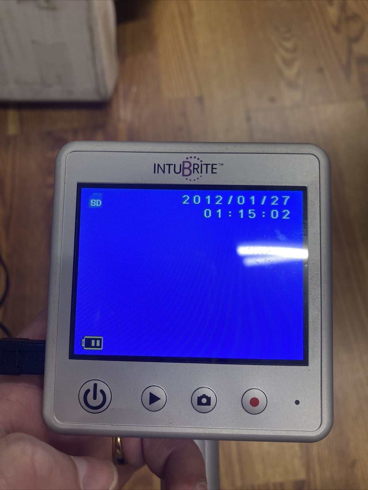 Intubrite Video Laryngoscope VLS 6600I on Screen VLS 3500 on Tag – Powers On