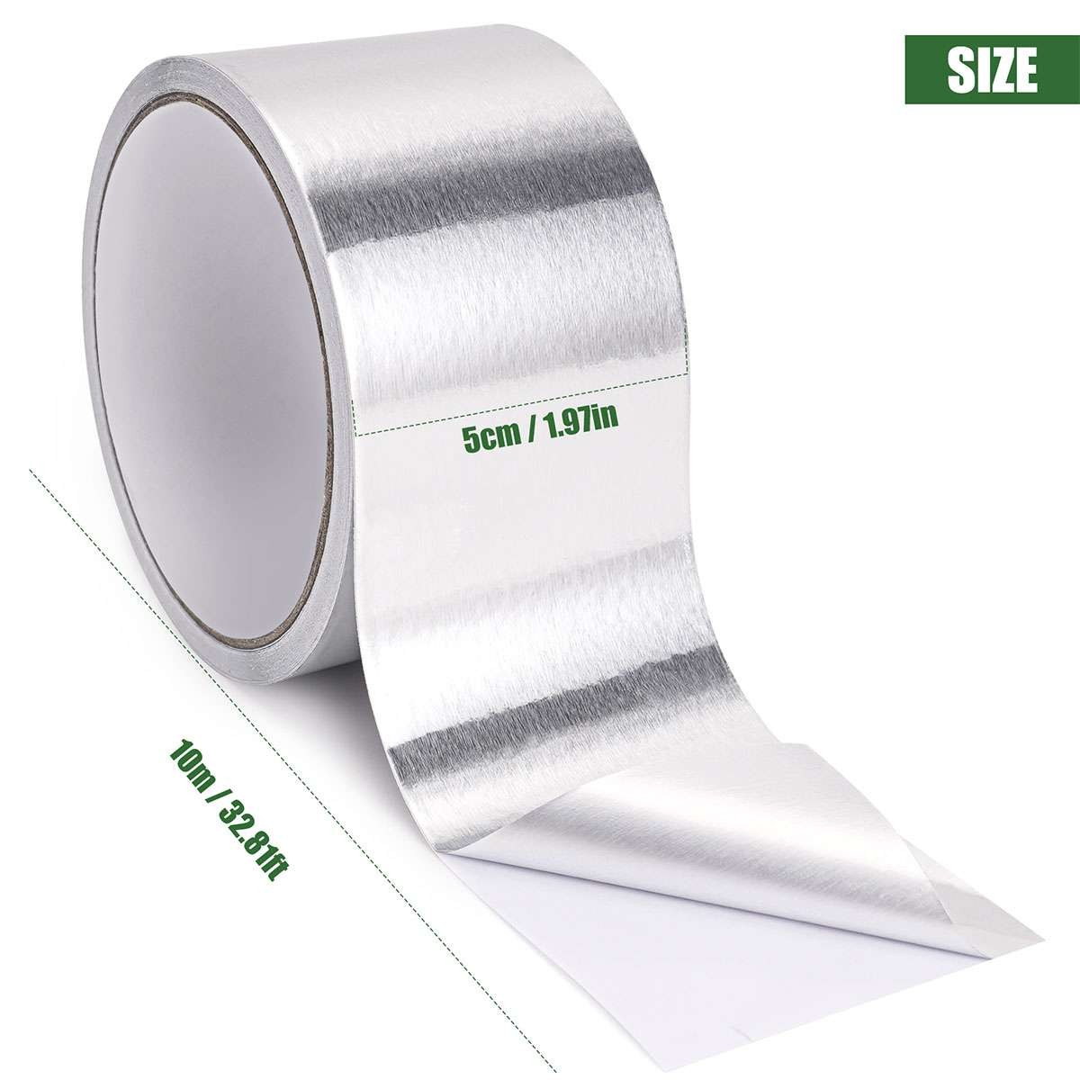 2in x 33FT Aluminum Foil Tape Heat Resistant Waterproof Insulation Home Repair