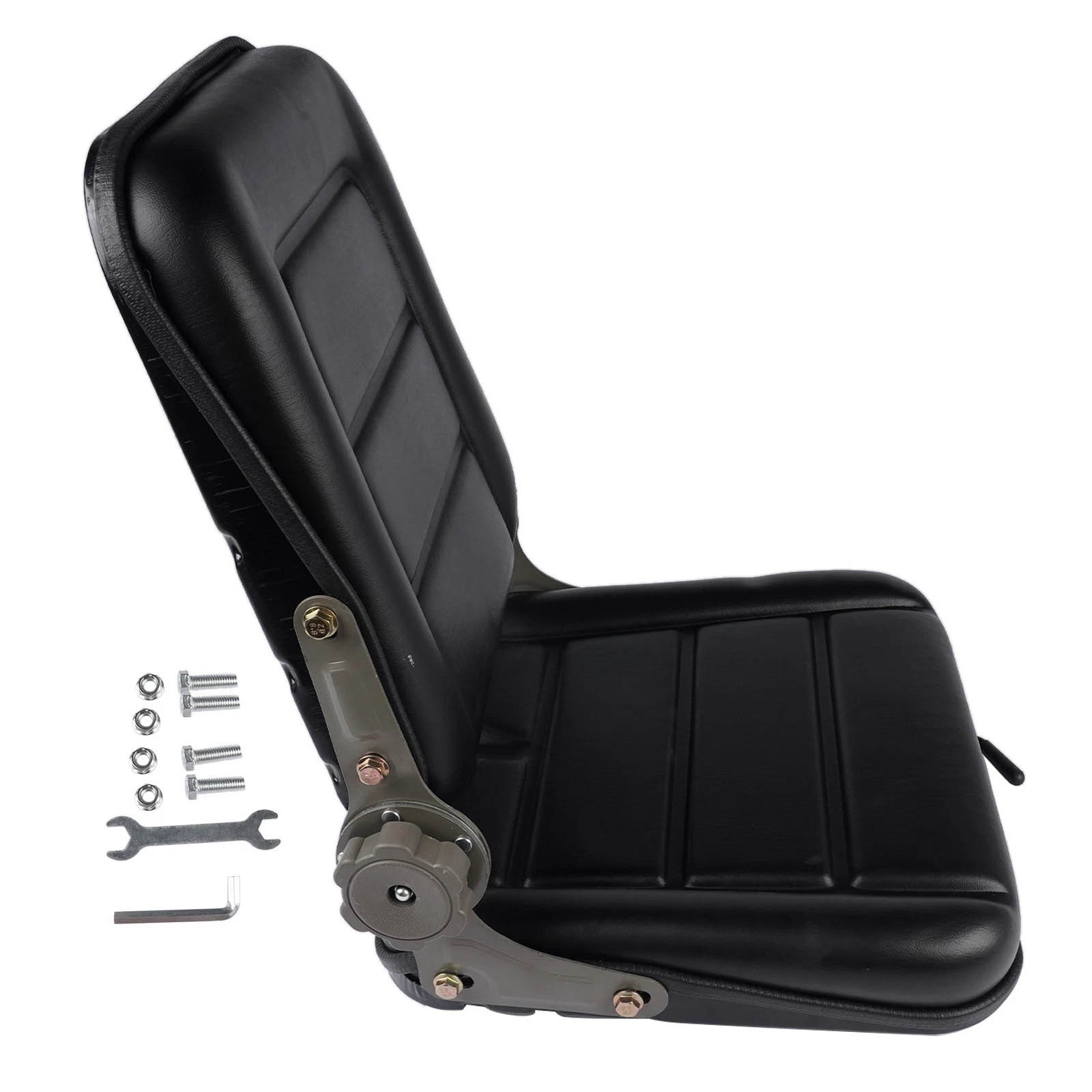 Adjustable Backrest Lawn Mower Tractor Seat Forklift Excavator Seat Universal