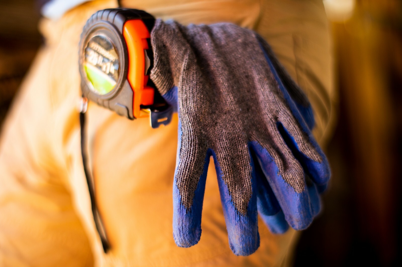 G & F 3108 String Knit Latex Dipped Work Gloves Nitrile Coated General Purpose