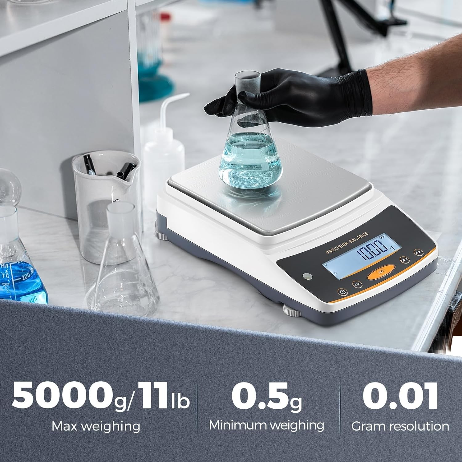 Bonvoisin Lab Scale 5000g x 0.01g, NEWEST VERSION