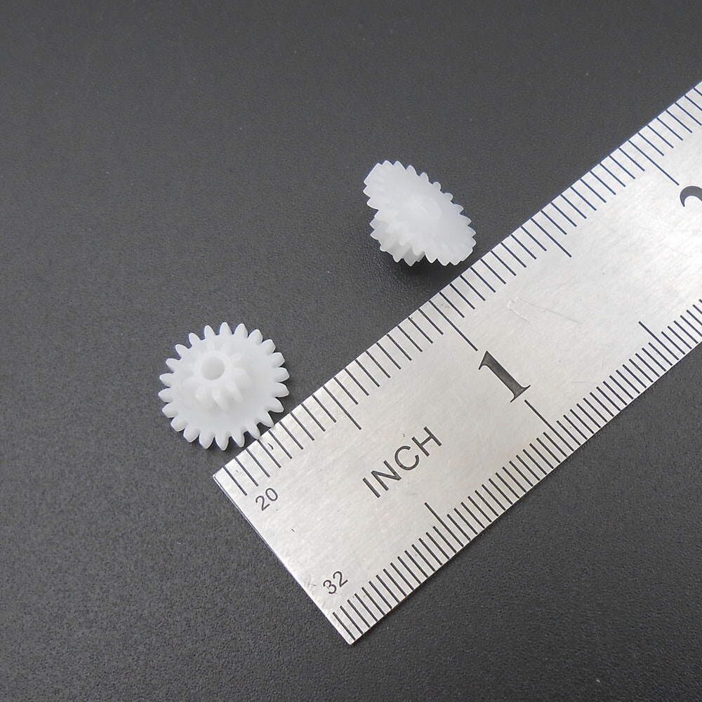 500X 0.5M Double Gear Reduction Bilayer 22 Teeth 10 Teeth Hole 2MM 2.05MM 22102B