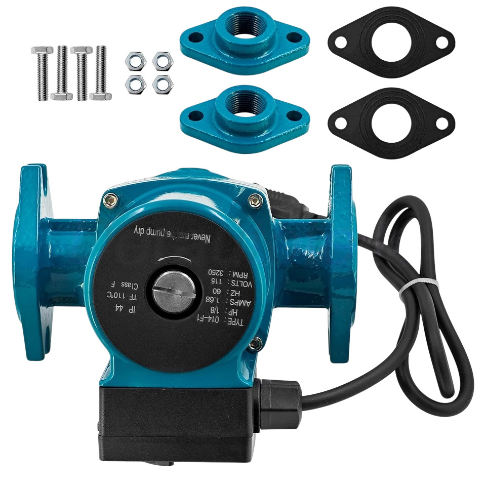 New For Taco 0014-F1 Cast Iron Circulator Pump 1/8HP 115V 3250RPM 125PSI 0-32GPM