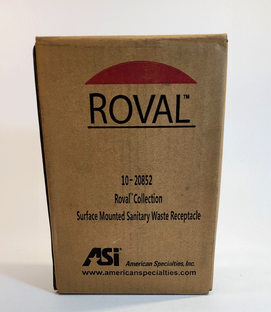 ASI 10-20852 Roval Surface Mounted Sanitary Waste Receptacle – Satin
