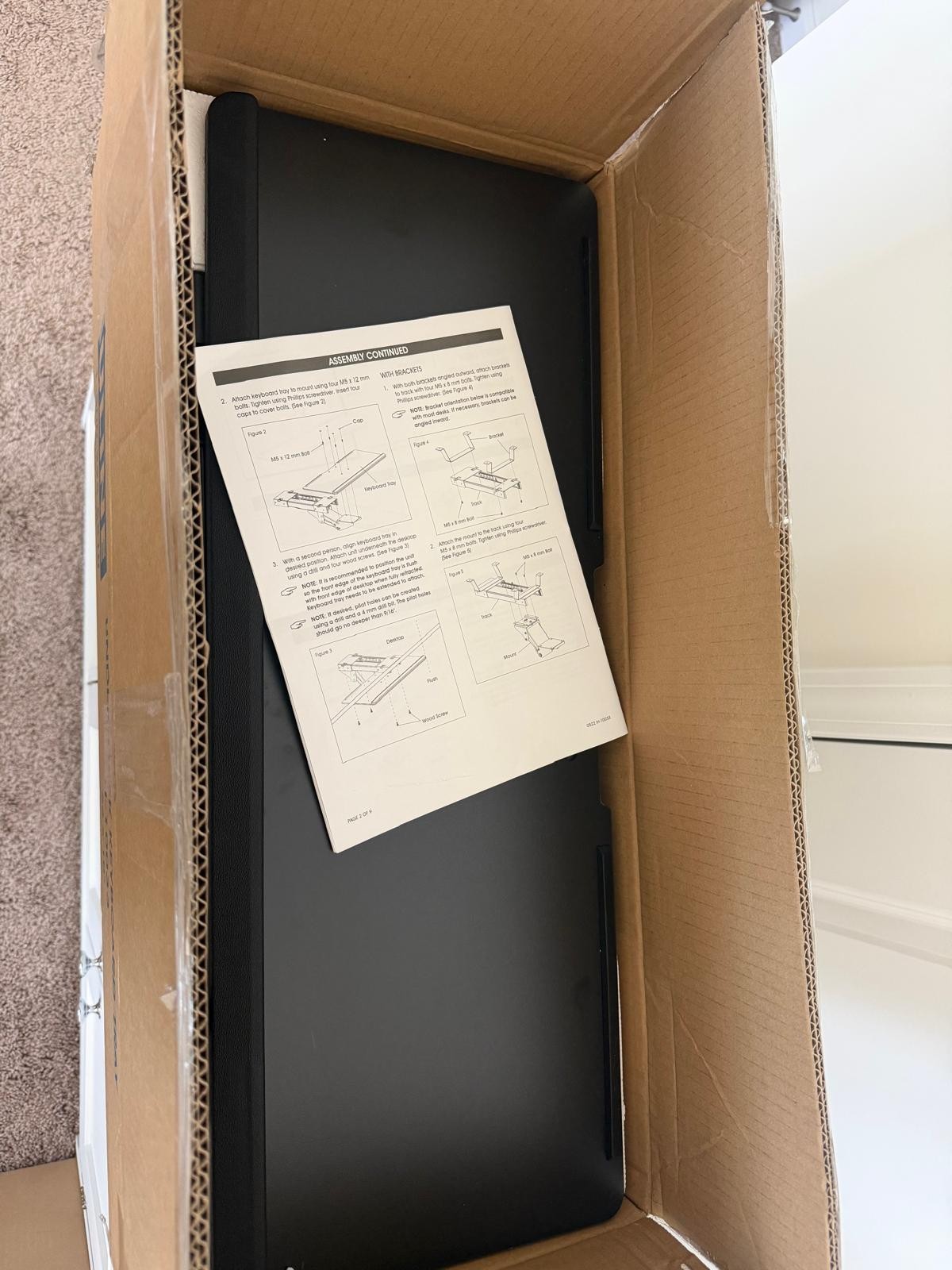 ULINE H-10033 under desk keyboard tray