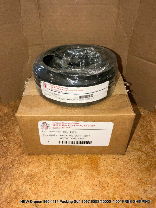 NEW Dragon 860-1114 Packing Soft 1067 600S/1000S 4.00″ FREE SHIPPING