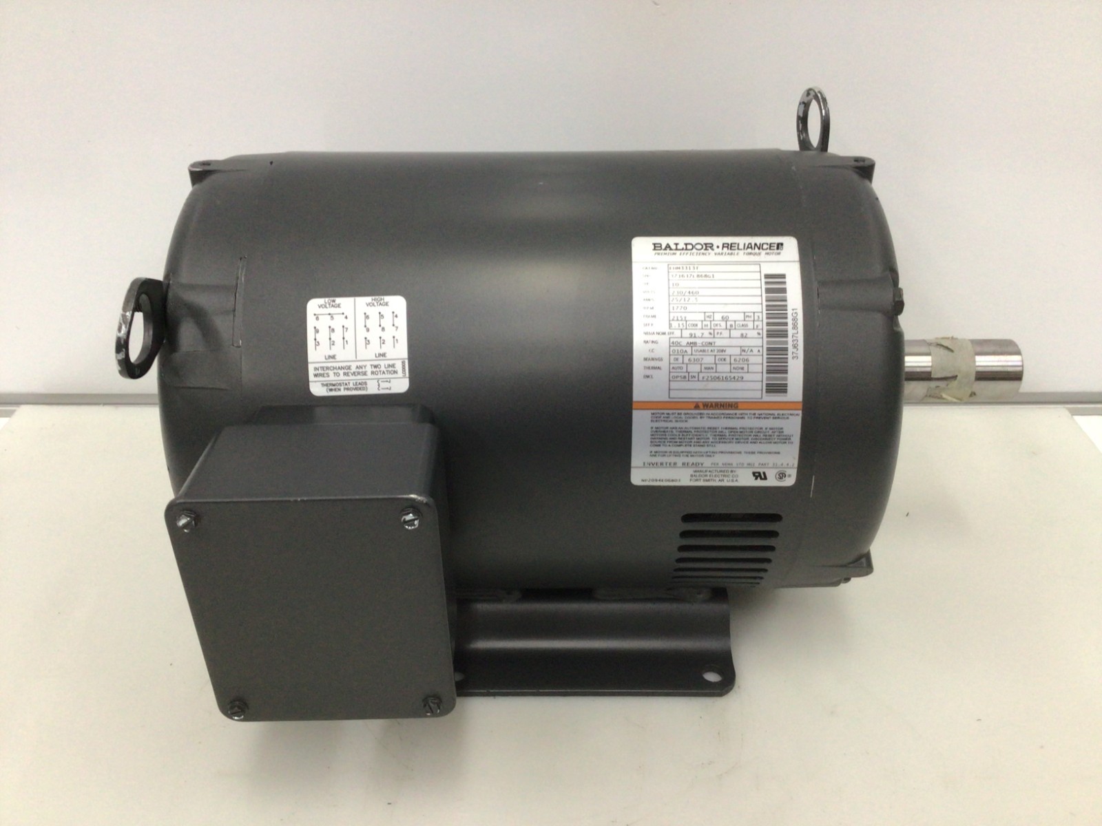 BALDOR EHM3313T General Purpose Motor 10hp 1770rpm, 10 HP, Three-Phase