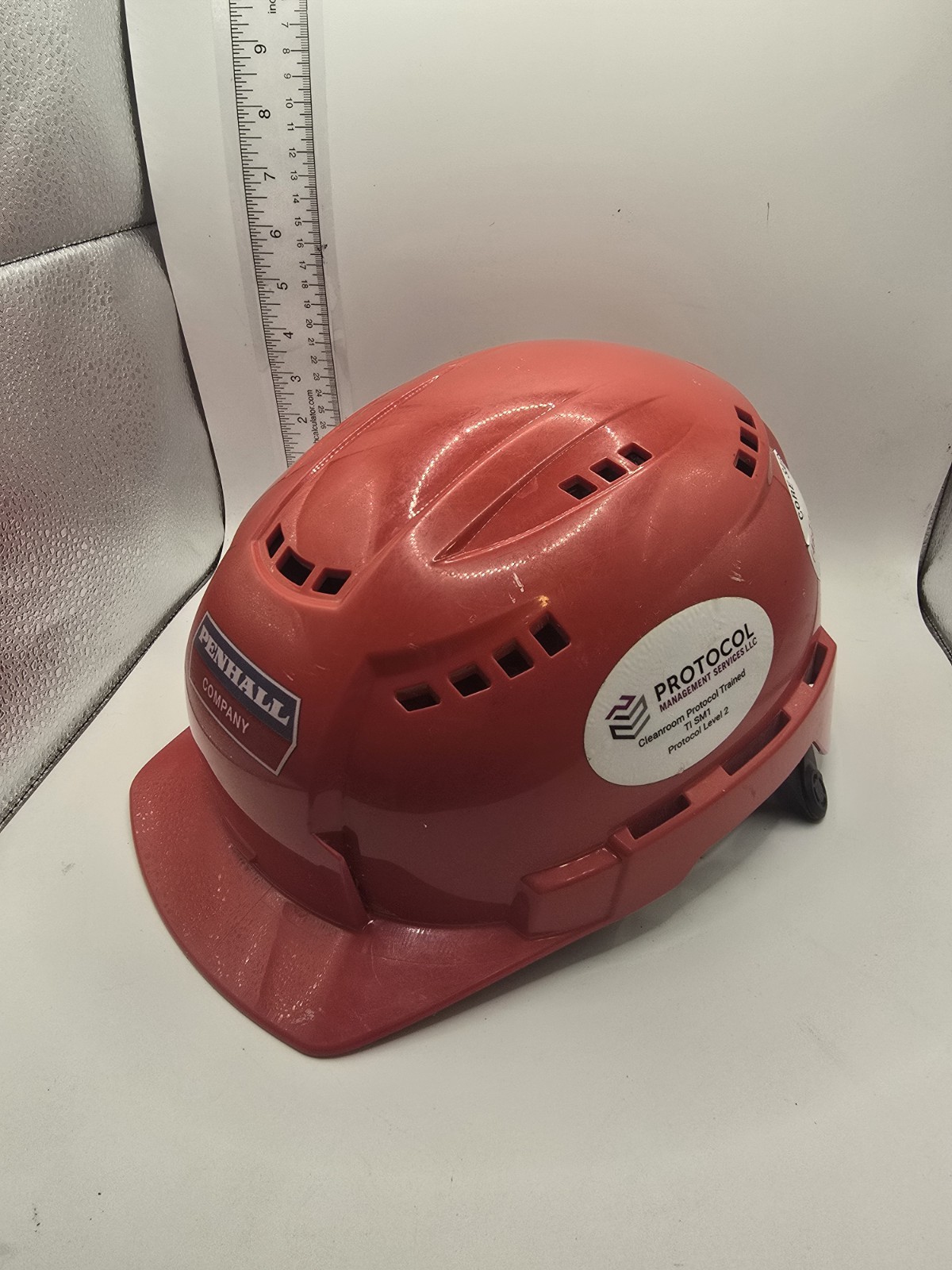 BOLT Red Type 2 Class C Front Brim Vented Safety Helmet with IMPACT-ARMOR Liner