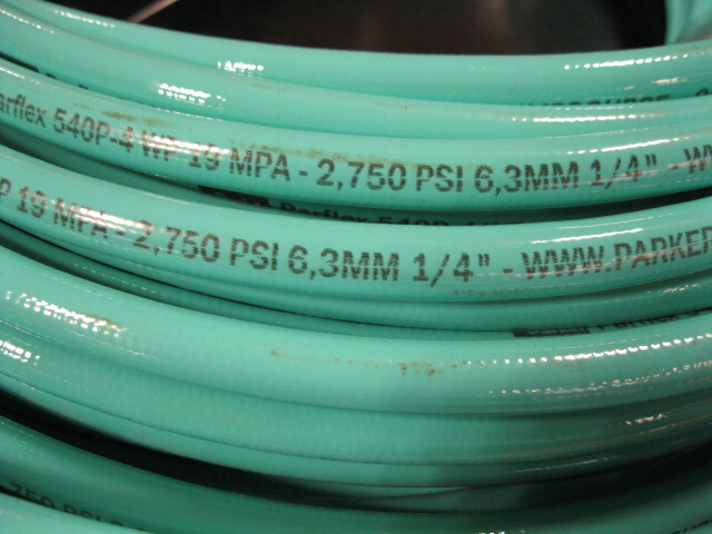 Parker Parflex 1/4″ ID FDA approved Water Hose 540P-4 2750 PSI – By the Foot