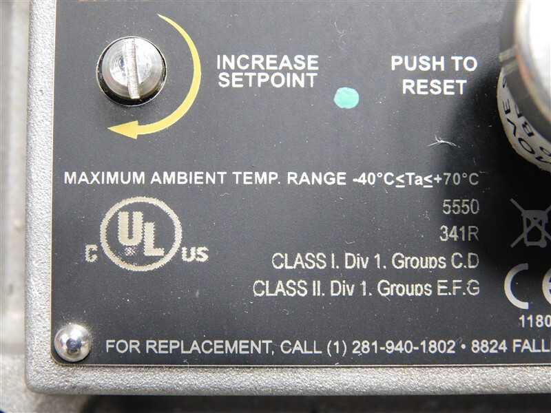 USED Metrix 5550-111-120 Vibration Switch 480VAC Max. 15A/250VDC Max. 1/4A 1/8HP