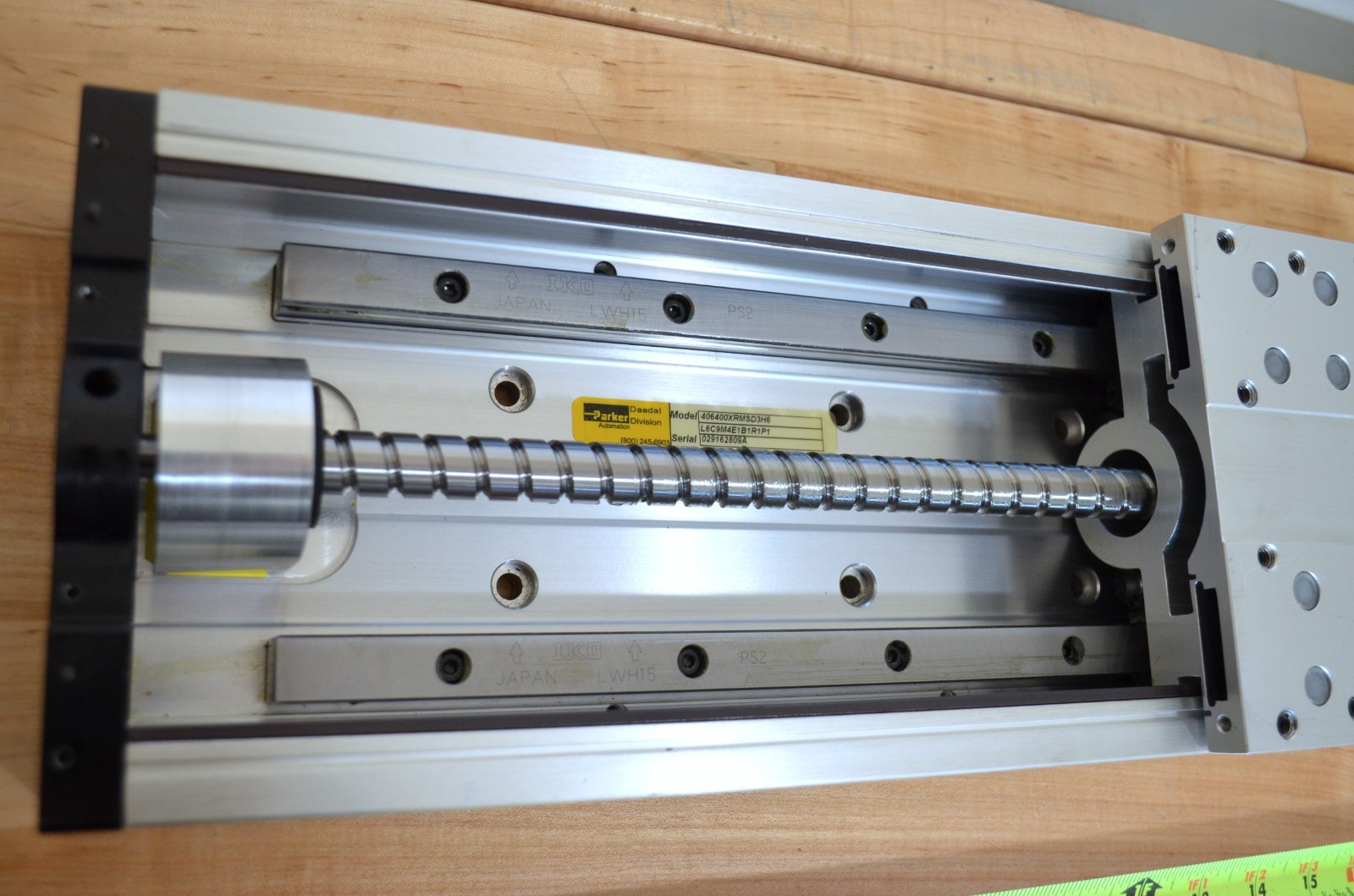 Parker 406XR Linear Ballscrew Actuator 400mm Stroke 10mm Lead 406XRMS-D3 , 92mm
