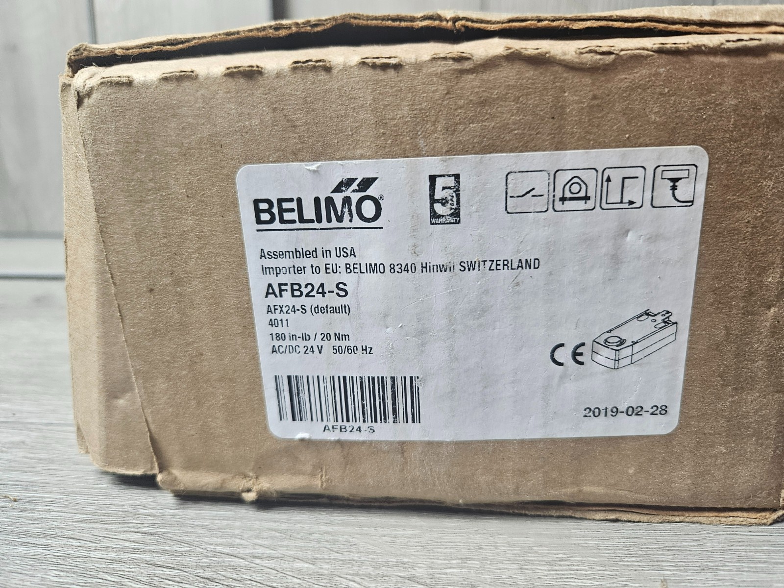 Belimo AFB24-S Spring Return Damper Actuator (New)