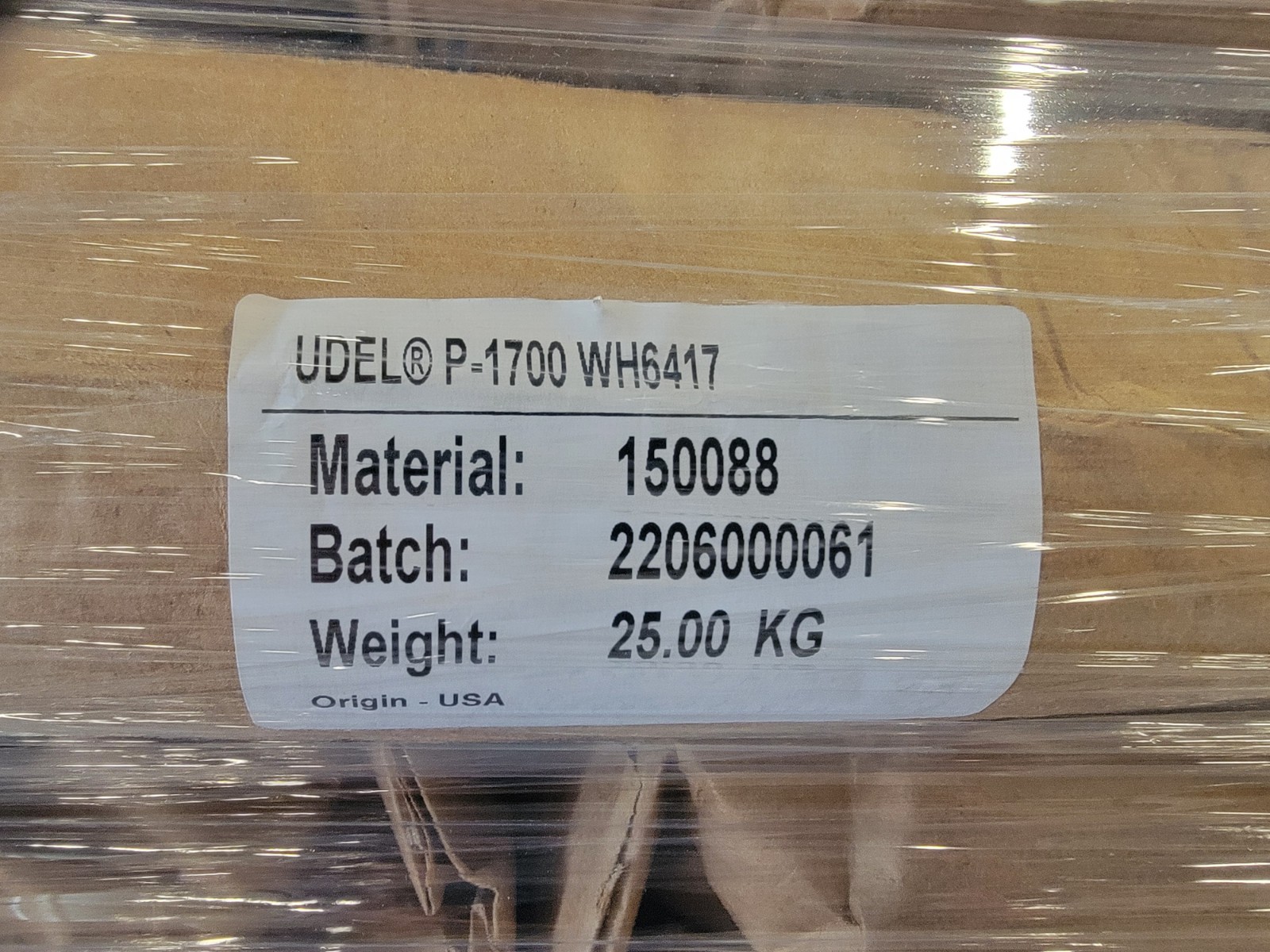 Solvay Udel P-1700 WH6417 – 25kg bags