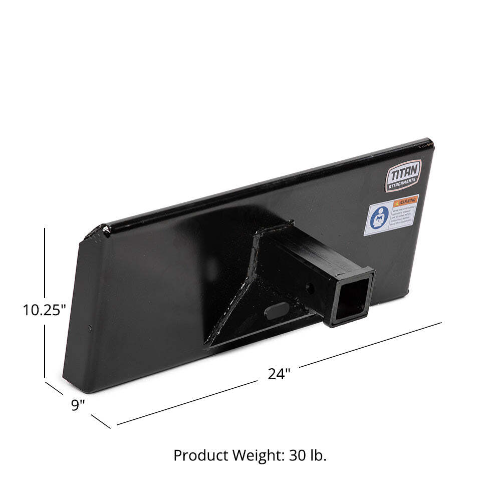 Titan Attachments Receiver Hitch Mount Plate 34 lb. Mini Toro Dingo Skid Steer