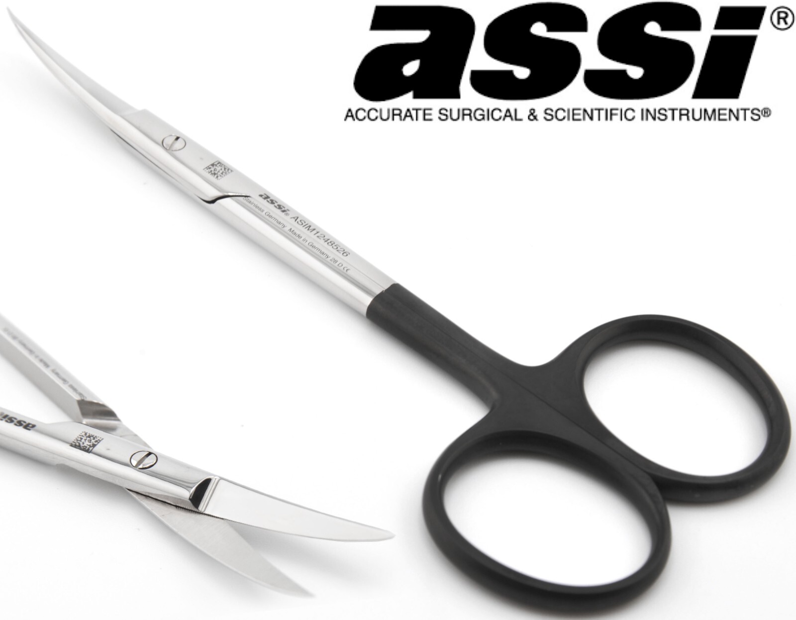 ASSI ASIM1248526 Surgical Curved Lift Supercut Plastic Jabaley Scissors 5″