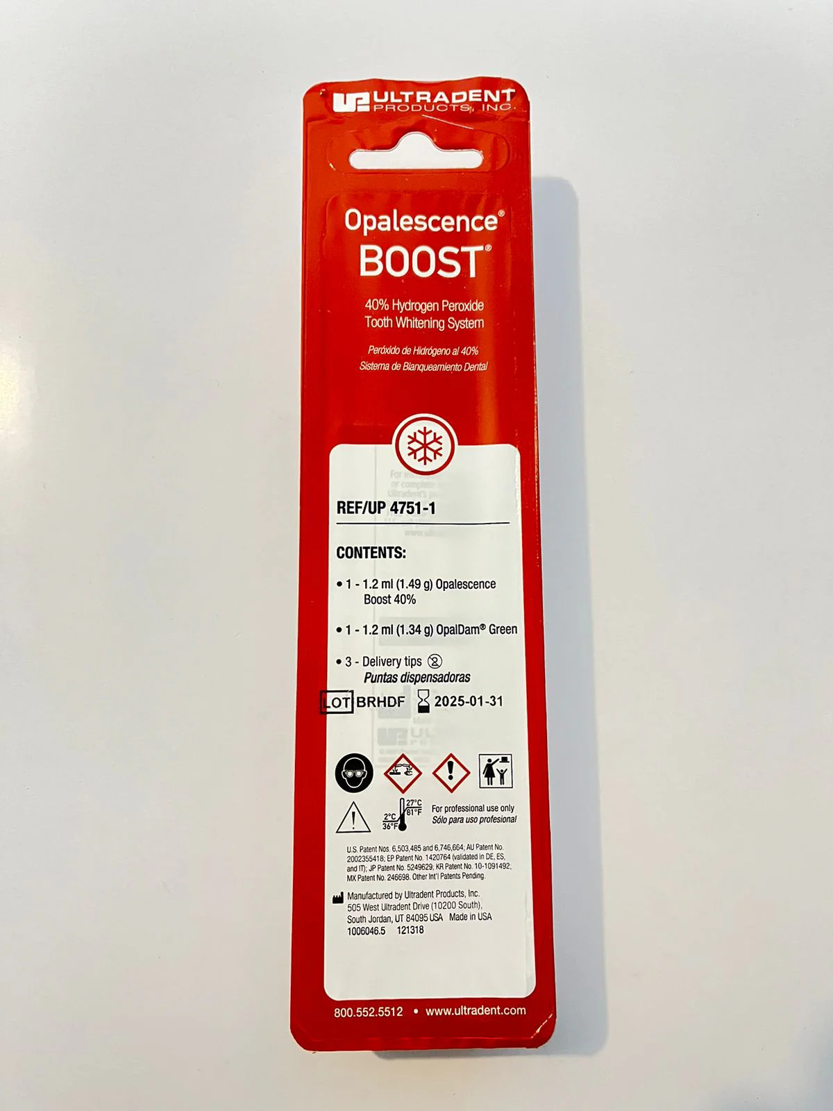Ultradent Opalescence Boost In Office Tooth Whitener 40% Patient Kit (Free Ship)